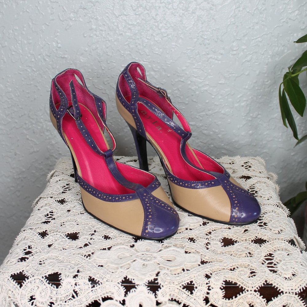 N.Y.L.A. T-Strap Heels